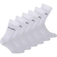 Diadora Unisex Socken, 6er Pack - Sportsocken, Baumwolle, Logo, einfarbig