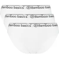 Bamboo Basics Slip "Slip YARA 3er Pack", Damen, Gr. S, weiß, Obermaterial: 68% Viskose CV. 28% Baumwolle CO. 4% Elasthan EL., Unterhosen Slip