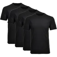 Ragman Herren T-Shirt 4er Pack - 1/2 Arm, Unterhemd, Rundhals