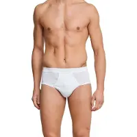 Schiesser Herren Slips 2er Pack - Doppelripp, Sportslip, Cotton Essentials