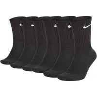 Nike Unisex 6er Pack Sportsocken - Everyday, Cotton Cushioned Crew, einfarbig
