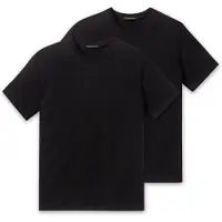 Schiesser T-Shirt "T-Shirt American T-Shirt 4er Pack", Herren, Gr. S, schwarz, Obermaterial: 100% Baumwolle CO., Shirts T-Shirt