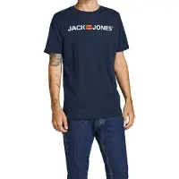 Jack & Jones T-Shirt "T-Shirt JJECORP LOGO TEE CREW NECK 6PK 6er Pack", Herren, Gr. XXL, bunt (weiß, marineblau, schwarz), Obermaterial: 100% Baumwolle CO., Shirts T-Shirt