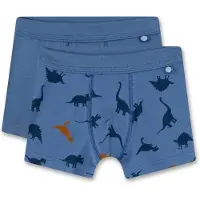 Sanetta Boxershorts "Boxershort 2er Pack", Jungen, Gr. 140, blau, Obermaterial: 95% Baumwolle CO. 5% Elasthan EL., Unterhosen Boxershorts