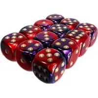 Asmodee 26626, Würfelsatz, Violett, Rot, Unisex, Deutschland, Vereinigte Staaten, 16 mm, 16 mm