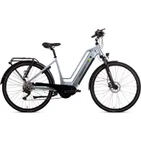 SAXONETTE "Deluxe Sport TRAPEZ" 9 Gang Shimano Alivio Schaltwerk Kettenschaltung Mittelmotor 250 W (mit integr. Akku), Elektrofahrrad für Alltag und Einkauf