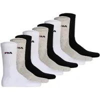 FILA Tennissocken "UNISEX CREW TENNIS FULL TERRY SOCKS" 9 Paar tlg. mit eingestrickem Logo
