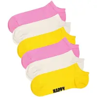 Happy socks Unisex Sneaker-Socken, 6er Pack - Solid Socks Low, Baumwollmischung, einfarbig