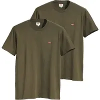Levi's Herren T-Shirt 2er Pack - "Original Housemark Tee", Rundhals, Baumwolle