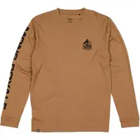 Mons Royale - T-shirt à manches longues en laine de mérinos - Icon M Merino Classic Long Sleeve Toffee für Herren - Größe M - Braun