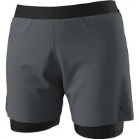 Dynafit - Traillauf-Shorts – Damen / Frau – Alpine Pro 2in1 Shorts - Alpine Pro 2/1 Shorts W Cinder für Damen - Größe L - Grau
