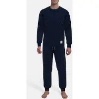 Tom Tailor Schlafanzug "Rhodos" 2 tlg. Langarm, lange Hose, Rundhalsausschnitt, basic, Baumwollmix