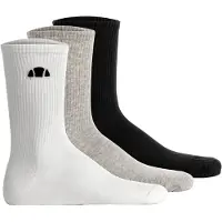 Ellesse Unisex Socken, 3er Pack - ALACRE, Crew Socken, Logo, einfarbig