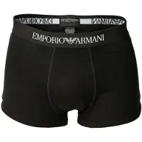 Emporio Armani für Herren. EM000253_AF14134 2er Set Delicate Boxershorts schwarz (L), Heimtextilien, Viskose