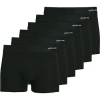 Jack & jones JACK&JONES Herren Boxershorts, 6er Pack - JACBASIC BAMBOO TRUNKS, Viskose-Baumwoll-Mix