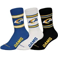 NFL Unisex Socken, 3er Pack - Teams, 3Pack Crew Socks, Football, Logo, Baumwollmischung