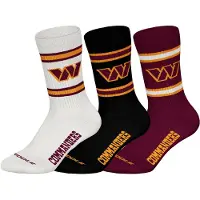 NFL Unisex Socken, 3er Pack - Teams, 3Pack Crew Socks, Football, Logo, Baumwollmischung