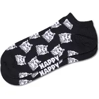 Happy socks Socken 3er-Pack Bulldog Low Socks Unisex Black-Schuhgröße 36 - 40