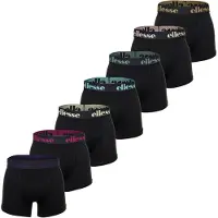 Ellesse Herren Boxer Shorts, 7er Pack - Yema 7 Pack Boxer Shorts, Logo, Cotton Stretch