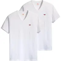 Levi's Herren T-Shirt 2er Pack - Original Housemark Tee, V-Ausschnitt, Baumwolle
