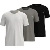 Tom Tailor T-Shirt "T-Shirt Shirt 1/2 Rundhals 3P 3er Pack", Herren, Gr. M, schwarz, Obermaterial: 100% Baumwolle CO., Shirts T-Shirt