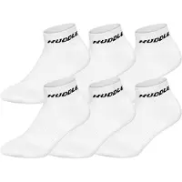 Huddle Unisex Quarter-Socken, 6er Pack - Basic, Logo, Quarter, Sportsocken, einfarbig