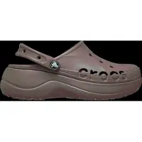 Crocs Damen Baya Plateau Clogs Truffle
