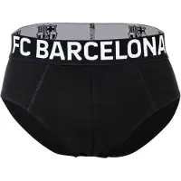 FC Barcelona Herren Slips, 5er Pack - Briefs, Baumwollmischung, Logobund, einfarbig