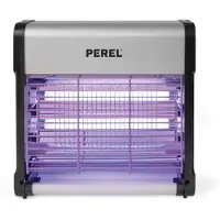 Perel Insektenvernichter, elektrisch, Spannungsnetz 2800 V, herausnehmbare Auffangschale, 30 m², Metall