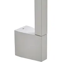 LINDBY LED-Außenwandleuchte Neano, 120 cm, steingrau, IP54