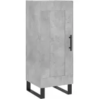 vidaXL Sideboard Betongrau 34,5x34x90 cm Holzwerkstoff