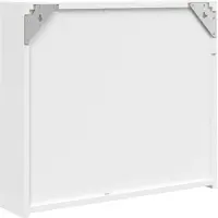 vidaXL Spiegelschrank mit LED-Beleuchtung Weiß 60x13x52 cm