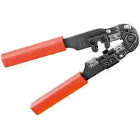 Dsit Crimp Zange für RJ 45 Stecker mit Kabelschneider und Abisolierer (DC-TOOL-RJ45)