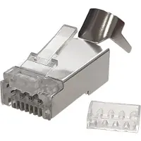 Dsit DANICOM SFTP RJ45 CAT6a Pass Through Netzwerkstecker - für flexible Kabel 10 Stück