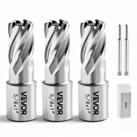 Vevor HSS-Kernbohrer Weldon-Schaft 5-tlg. Magnetbohrer 15,9 mm Schnittdurchmesser