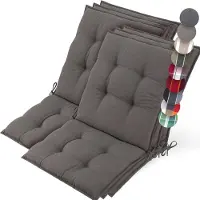 Beautissu 6er Set Sun-NL Niederlehner Auflage 105x50x8cm Taupe