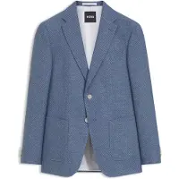 BOSS Gemustertes Slim-Fit Sakko aus Schurwoll-Mix Grösse 58