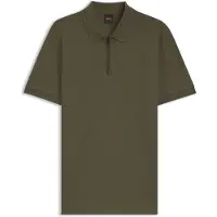 BOSS Slim-Fit Poloshirt aus Stretch-Baumwolle mit Reißverschluss Grösse M