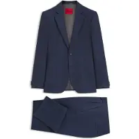 HUGO Zweiteiliger Extra Slim-Fit Anzug aus Leinen-Twill Grösse 102