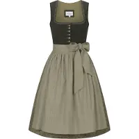 Nübler Dirndl NÜBLER "Dirndl midi Feli", Damen, Gr. 32, EURO, grün, Obermaterial: 100% Polyamid PA., Kleider Dirndl