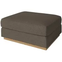 Bolia - Sepia Pouf 70 x 70 cm, Eiche geölt / Memory dunkelbeige