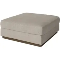 Bolia - Sepia Pouf 90 x 90 cm, Eiche dunkel geölt / Memory beige