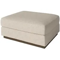 Bolia - Sepia Pouf 70 x 70 cm, Eiche dunkel geölt / Monza beige