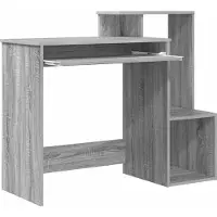 vidaXL Schreibtisch Graues Sonoma Holzwerkstoff 106 x 41 x 88.5 cm