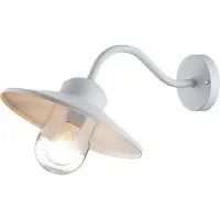Elstead Lighting Elstead Klampenborg Außen-Wandleuchte E27 26cm Weiß IP44