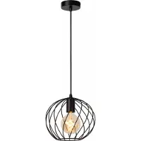 Lucide Pendellampe Danza Ø 25 cm schwarz