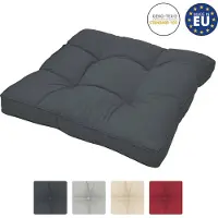 Beautissu Lounge Kissen Outdoor Grau XLuna, 60x60cm