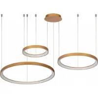Lucide LED Hängeleuchte VIDAL - Ø78cm - dimmbar - 120W - 2700K - Gold matt