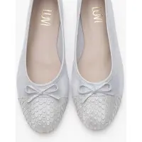 Forever & Always Copos Leder Schleife Kappe Ballerina