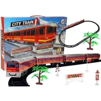 Leantoys Lean Toys Bahnschiene Zug Batterie Gleise Spielzeugeisenbahn Zugbaukasten Bäume, Größe:UNIVERSAL